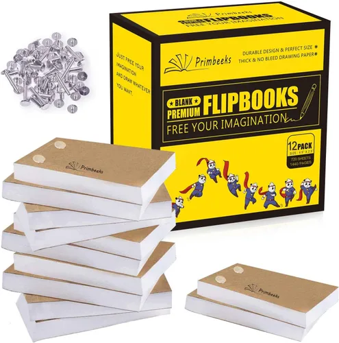 Miniatura 8 de PRIMBEEKS Papel Premium en Blanco para Libros Abatables con Agujeros, 280 Hojas (560 Páginas) Libros Abatables Sin Sangría - Funciona