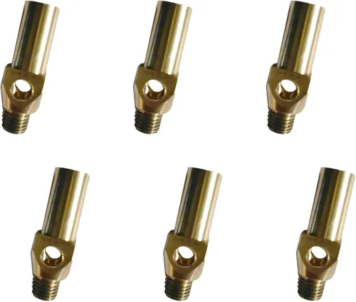 Puntas de quemador de chorro de gas propano – 6 boquillas de repuesto para quemador de gas propano – Compatible con quemador de hierro fundido horno