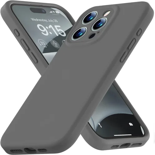 Miniatura 69 de Funda compatible con iPhone 13 de 6.1 pulgadas, de silicona líquida premium [forro de microfibra suave antiarañazos], goma de gel, protección Uva