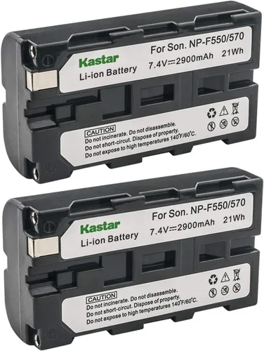 Kastar Batería NP-F570 (2 unidades) Reemplazo para Sony L Series InfoLithium Batería NP-F570, NP-F550, NP-F530, NP-F330 y Sony DCRVX2100, HDRFX1,