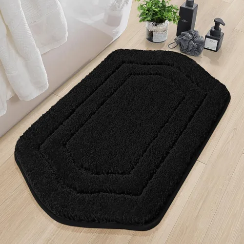 Miniatura 29 de COSY HOMEER Alfombras de Baño Extra Gruesas para Baño - Juegos de Alfombras Antideslizantes de Lino de Baño Suave Felpa 100% Poliéster Fuerte Sala