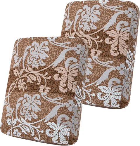 Miniatura 61 de Smiry Fundas de cojín de sofá estampadas, fundas elásticas suaves para sofá, fundas de sofá lavables antideslizantes, protector de muebles para Beige
