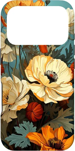 Miniatura 29 de Funda de flores mexicanas para iPhone 12 Pro Max Marigold Flower and Teal Aqua Blue Cyan