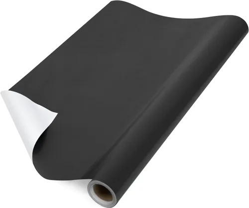 Miniatura 6 de RUSPEPA Papel de regalo negro de color sólido, mini rollo, para bodas, cumpleaños, fiestas, felicitaciones y vacaciones, 17 pulgadas x 32.8 pies