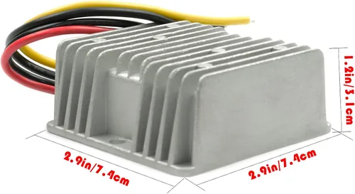 Miniatura 5 de Regulador de convertidor de voltaje CC 36V 48V reductor de voltaje a 12V 10A 120W, reductor de voltaje impermeable, módulo de fuente de alimentación