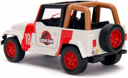 Miniatura 4 de Jada Toys Jurassic World 1:32 Jeep Wrangler - Coche fundido a presión, juguetes para niños y adultos