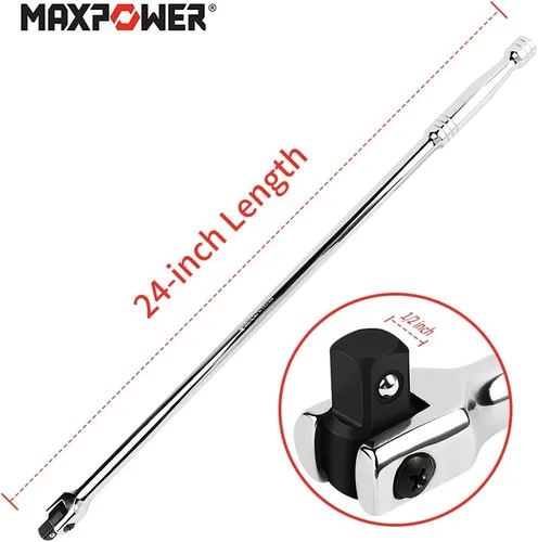 Miniatura 3 de MAXPOWER Barra disyuntora de 24 pulgadas, mango flexible de 1/2 pulgada