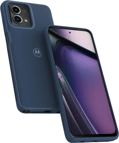 Miniatura 3 de Motorola Moto G Stylus 5G (2023) Funda protectora texturizada - Azul crepúsculo - Fundas de ajuste preciso que absorben los golpes para mejorar