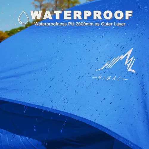 Miniatura 7 de uniHimal Tents for Camping, Waterproof 10 Person Family Tent with Double Layer & 4 Large Mesh Windows, Weather Resistant Easy Setup 2 Room Big Tent