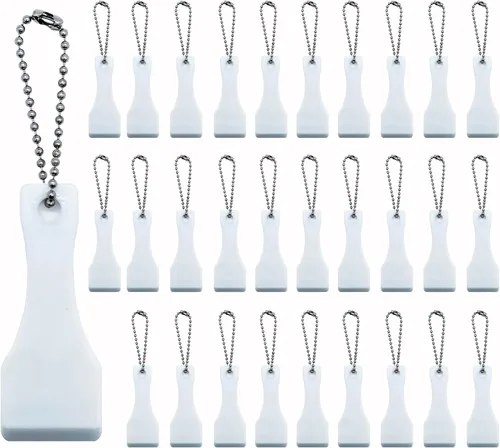 30 llaveros de herramienta rascador de boletos de lotería, llavero rascador de lotería, raspador para etiquetas, películas, lotería