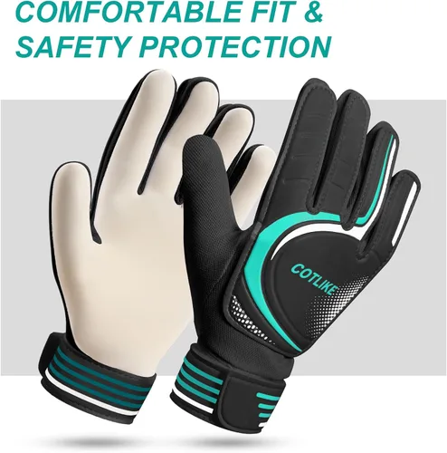Miniatura 3 de Guantes de Portero de Fútbol – Guantes de Portero para Niños, Niñas y Jóvenes, Guantes de Portero para Niños de 8-12 con Agarres Fuertes, Palmas