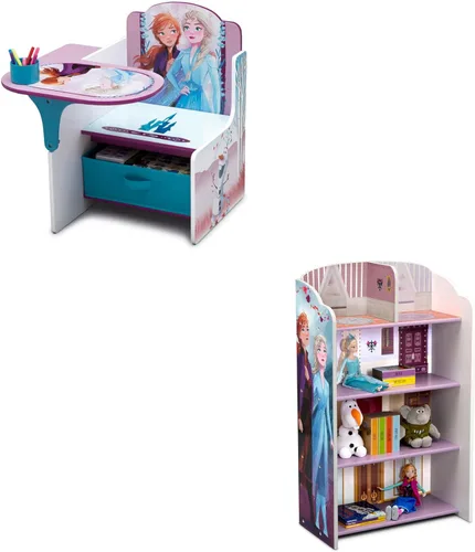 Miniatura 18 de Delta Children - Silla de escritorio con compartimento de almacenamiento + Organizador de almacenamiento de juguetes de 6 compartimentos Design and
