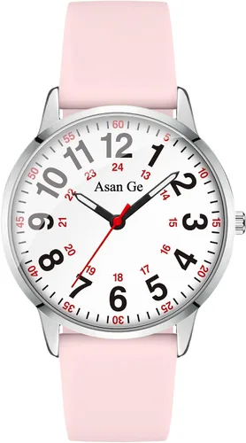 Miniatura 14 de Asan Ge Watches for Women, Fashion 3ATM Waterproof Minimalist Lightweight Easy-to-Read Analog Silicone Watch Suitable for Daily Work, Leisure