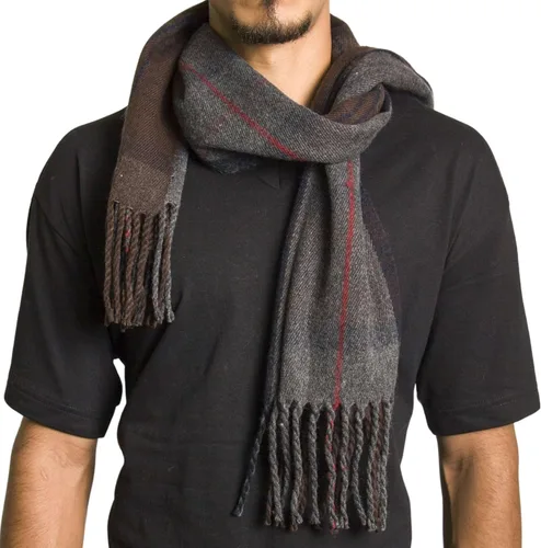 Miniatura 149 de Alpine Swiss Bufanda a cuadros para hombre, ultra suave, chal de invierno, cálido, ligero, para clima frío