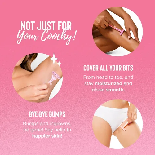 Miniatura 6 de Coochy Crema de afeitado - Loción hidratante para afeitar, crema de afeitar íntima suave, para área del bikini, axilas, piernas y más, fórmula