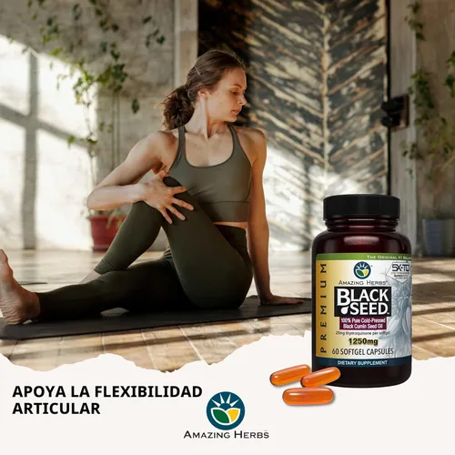 Miniatura 7 de Amazing Herbs Cápsulas de aceite de semilla negra de alta potencia, prensado en frío, ayuda a la salud digestiva, apoyo inmunológico y función