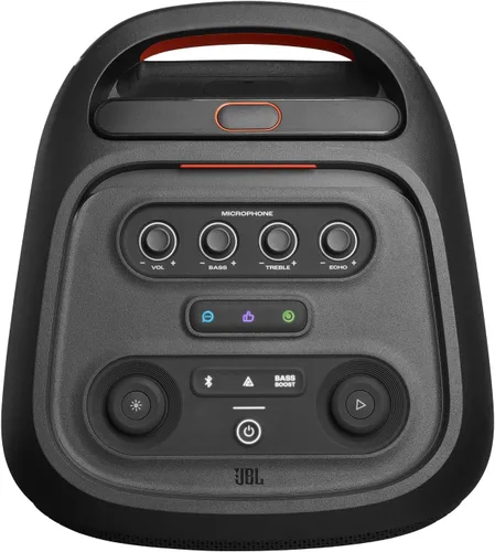 Miniatura 3 de JBL PartyBox Stage 320 - Altavoz portátil para fiestas con mango telescópico y ruedas anchas y resistentes, potente sonido JBL Pro, espectáculo