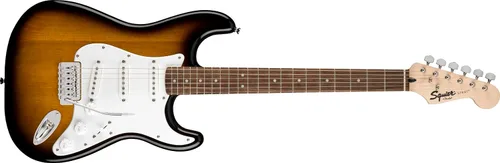 Miniatura 5 de Paquete de guitarra Squier by Fender Stratocaster para principiantes, diapasón de laurel, color marrón Sunburst, con bolsa Gig Bag, amplificador