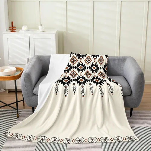 Miniatura 16 de Erosebridal Sketch Tree Flannel Blanket 40x50 Inch Vintage Farmhouse Fleece Blanket Grey Minimalist Mid Century Fuzzy Plush Throw French Country