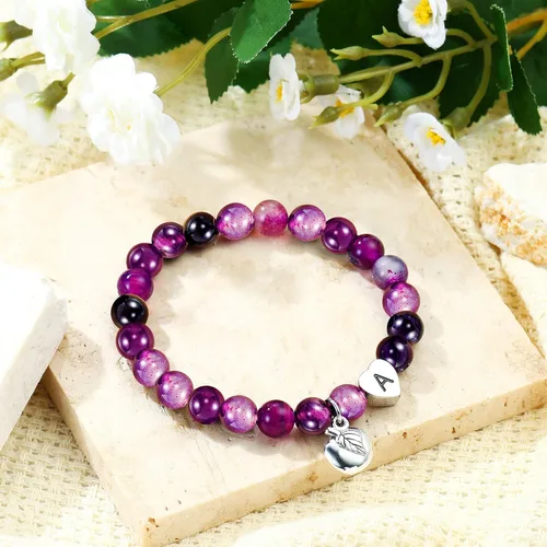Miniatura 5 de M MOOHAM Regalos para profesores para mujeres, regalos de agradecimiento para profesores, pulseras de piedra natural para profesores, pulseras
