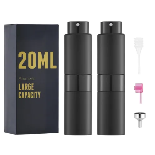 Botella de Atomizador de Perfume para Viaje Recargable: Mini Spray de Colonia para Rellenar - Vaporizador de Fragancia Vacío para Hombres - Tamaño