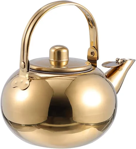 Miniatura 12 de Cabilock Olla de acero inoxidable Olla de agua caliente Tetera azul Infusor de té suelto Hervidor de agua Tetera Estufa Tetera Silbosa Tetera Plata