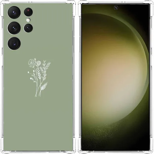 Miniatura 16 de Funda estética de collage para Samsung Galaxy S23 Ultra, patrón de citas positivas, funda de TPU suave de moda compatible con Galaxy S23 Ultra