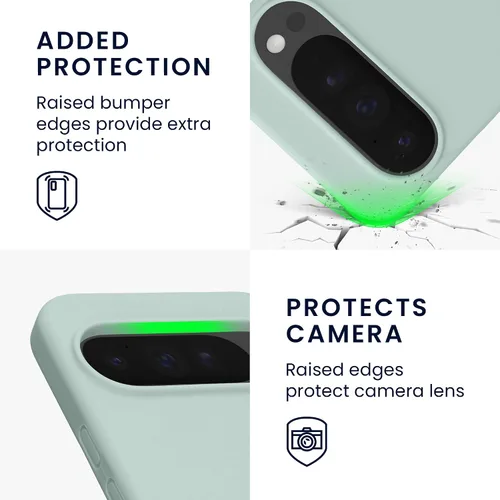 Miniatura 123 de kwmobile Funda Compatible con Google Pixel 6 Pro - Funda de teléfono de silicona TPU con acabado suave - Azul Arrecife