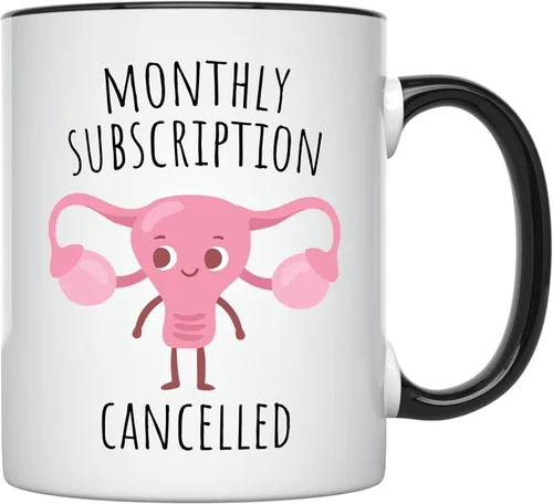 YouNique Designs Taza divertida para después de la histerectomía, 11 onzas, taza de útero, taza de recuperación para mujeres después de la cirugía,