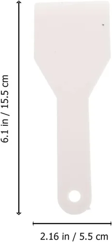 Miniatura 8 de Beaupretty Raspador de hielo para refrigerador, pala de plástico con agujero para colgar, congelador de mano, removedor de hielo para cocina y uso