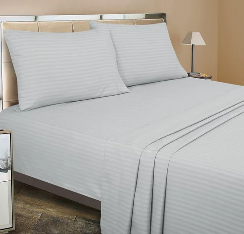 Miniatura 5 de ROYALE LINENS Juego de sábanas de 4 piezas, microfibra suave cepillada, 1 sábana bajera, 1 sábana encimera, 2 fundas de almohada, sin arrugas