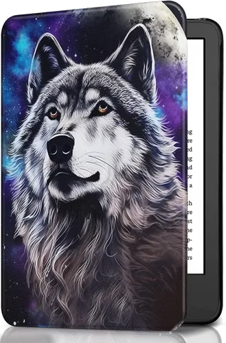 Miniatura 64 de Funda para Kindle básico de 6 pulgadas (11.ª generación), múltiples ángulos, piel sintética, delgada, con función de encendido y apagado automático