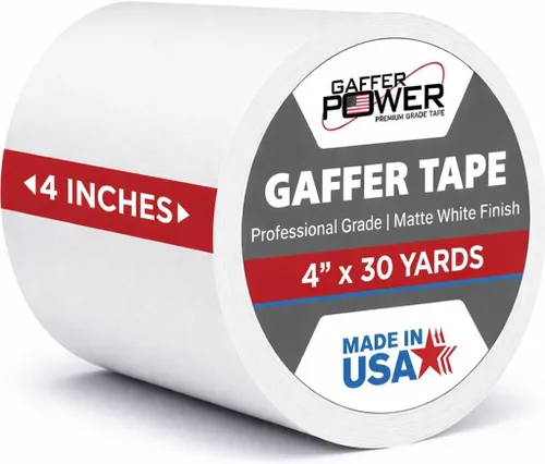 Miniatura 13 de Gaffer Power cinta de tela profesional, con calidad premium. Hecha en Estados Unidos. Cinta de tela resistente. No reflexiva. Multipropósito. Mejor