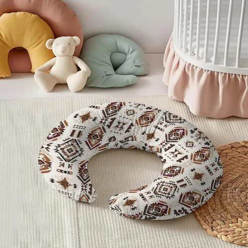 Miniatura 3 de Funda de almohada de lactancia con patrón nativo americano occidental, unisex, tribal, geométrico, extraíble, para bebés, niñas, niños, recién