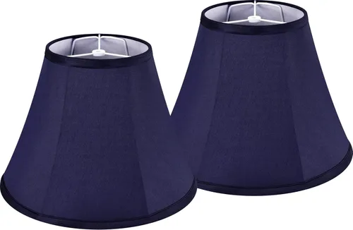 Miniatura 16 de GO&SO Juego de 2 Pantallas de Lámpara de Campana Blancas Pequeñas para Mesa de Noche - 6" Superior x 13" Inferior x 10.6" Alto (Spider) Pantalla