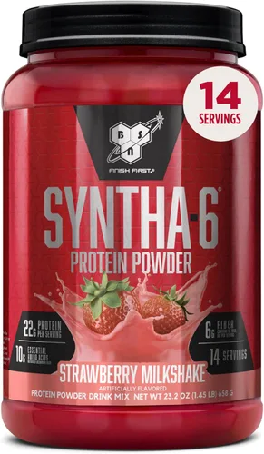 BSN SYNTHA-6 Proteína Premium en Polvo con 6g de Fibra, Proteína de Suero, Caseína Micelar, Mezcla de Aislado de Proteína de Leche, 5g de Grasa,