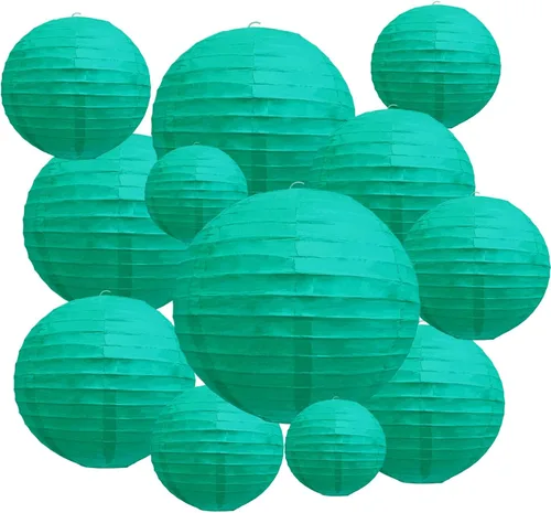 Miniatura 10 de 20 linternas de papel negras para fiestas, 6, 8, 10, 12 pulgadas, chinas, asiáticas, colgantes, redondas, para cumpleaños, bodas, Halloween