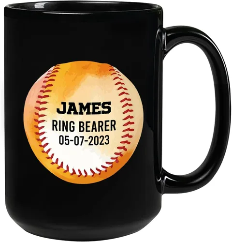 Miniatura 21 de Taza de café de fútbol americano con nombre personalizado, regalo de fútbol personalizado, porcelana negra 11oz y 15oz