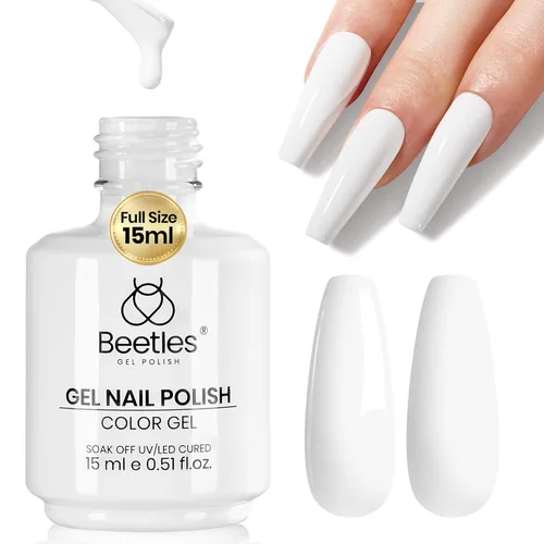 Miniatura 161 de Beetles - Esmalte de uñas de gel verde luminoso que brilla en la oscuridad, esmalte de uñas de gel que se absorbe con lámpara LED UV, arte de uñas
