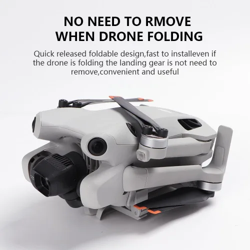 Miniatura 6 de Mini 4 Pro Tren de aterrizaje extendido, pata de araña de aterrizaje plegable compatible con accesorios DJI Mavic Mini 4 Pro