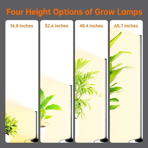 Miniatura 6 de Bstrip Luz de cultivo de pie para plantas de interior, luz de crecimiento vertical con 3 modos de luz, iluminación amplia y regulable, luces