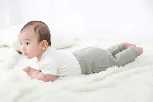 Miniatura 2 de O2 BABY Pantalones deportivos unisex de algodón orgánico para bebé, leggings para niños pequeños, paquete de 3 pantalones de gateo de 0 a 24 meses