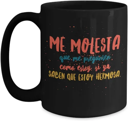 Miniatura 3 de Taza de Café Me Molesta Vaso, taza de divertidas, tazas personalizadas, taza de café inspiradoras, taza con mensajes positivos. Blanco