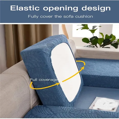 Miniatura 3 de Funda universal para sofá resistente al desgaste, protector de sofá elástico antideslizante, se adapta a sofás seccionales, de 3/4 plazas, lavable a