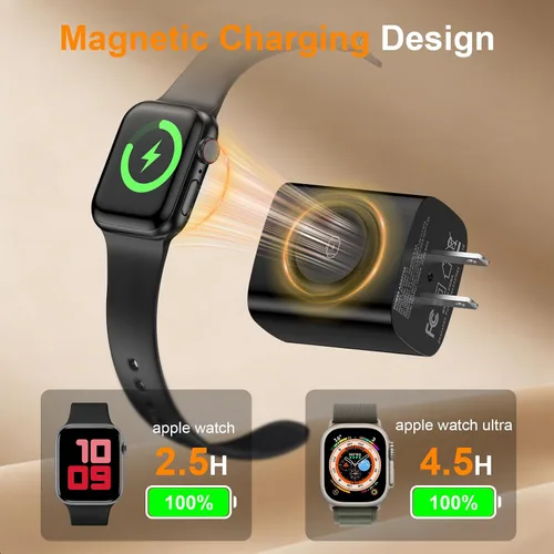 Miniatura 3 de Cargador portátil para Samsung Watch, Galaxy Watch para Samsung Galaxy Watch 8/8 Classic/7/Ultra/6 Classic/5/5 Pro, 20 W, bloque de carga rápida