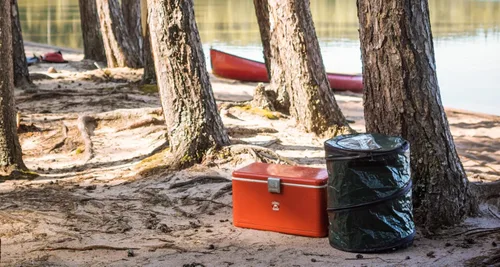 Miniatura 5 de Coghlan's - Bote de basura para campamento desplegable, pequeño Verde