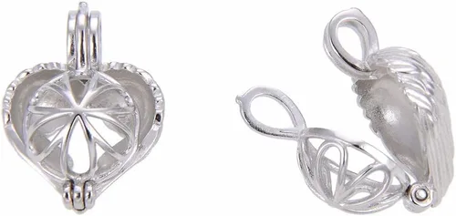 Miniatura 4 de Adabele - Auténtica plata de ley 925 con alas de ángel y corazón, joyería hipoalergénica, resistente al deslustre, para colgante de cuentas de 0.23
