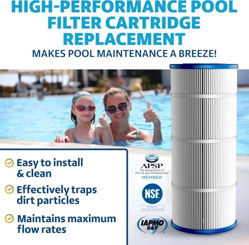 Miniatura 3 de LACQUA Cartucho de filtro de piscina LQ120 120 SqF para Hayward C1200, CX1200RE, Pleatco PA120, PA120-EC, Unicel C-8412, Filbur FC-1293, Clearwater
