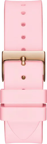 Miniatura 3 de GUESS Reloj para mujer de 1.535 in - Correa rosa esfera blanca caja en tono oro rosa, Rosado, Moderno