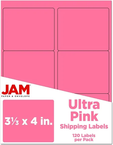 Miniatura 91 de JAM PAPER Etiquetas de envío de hoja completa - Papel adhesivo imprimible - 8 1/2 x 11 - Amarillo - 10 páginas completas/paquete